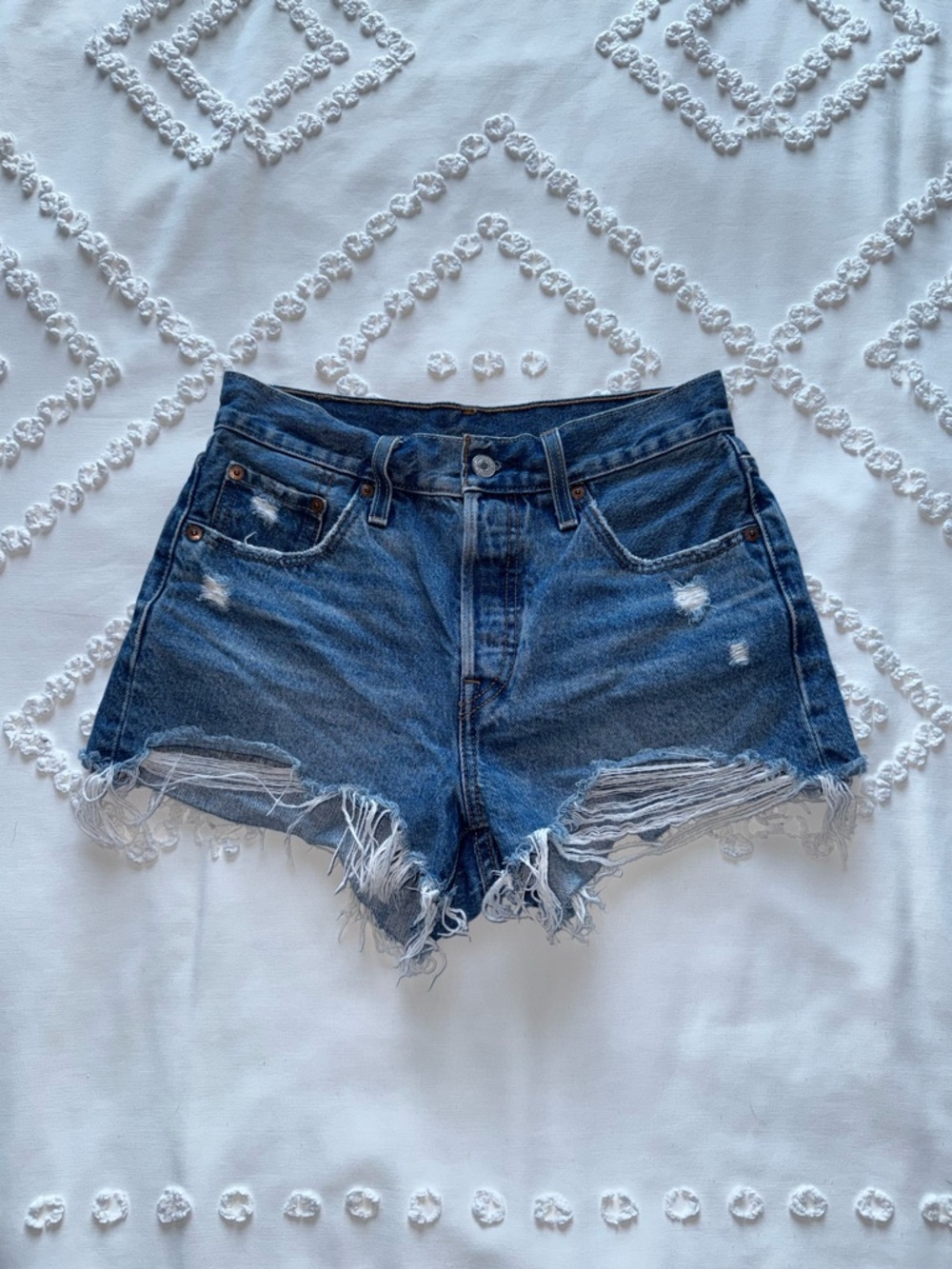 Levi's 501 Original Blue Denim Shorts